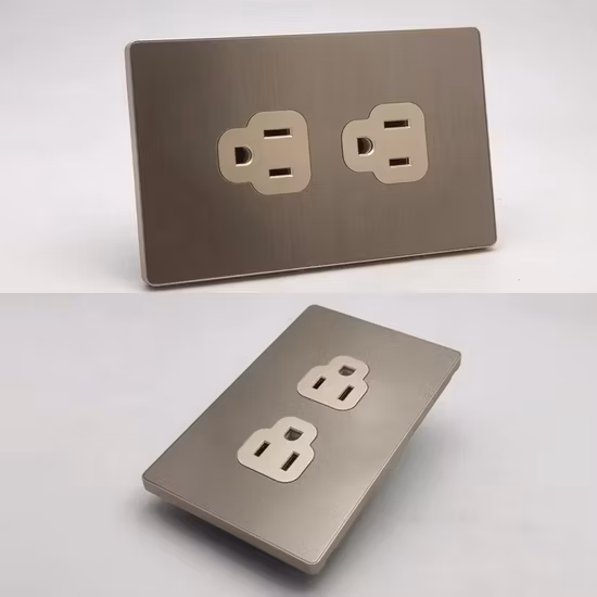 Soquete dourado de 2 pinos
